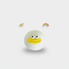 Smiley Face Squish Buddy Plush White