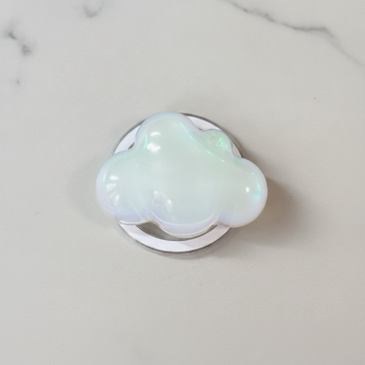 Holographic Cloud Phone Grip - White