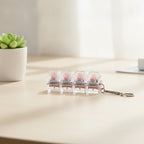 Mini Mechanical Keyboard Keychain - Pink Switch