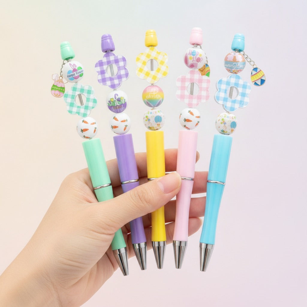 Beaded Charm Pen Set - Classic 5-Pack