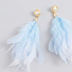 Feather Butterfly Rhinestone Drop Earrings - Jianyou Accessories 4 – jewelry (view 1)