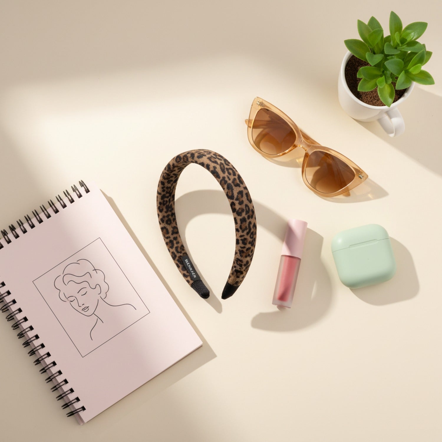 Leopard Print Padded Headband