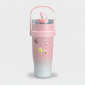 Pink Ombre Tumbler With Cute Charms – novelty & toys (view 1)