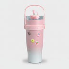 Pink Ombre Tumbler With Cute Charms – novelty & toys (view 1)