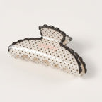 Claw Hair Clip - Cream Polka Dot – hair accessories (view 1)