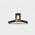 Black Claw Clip With Fruit Charms