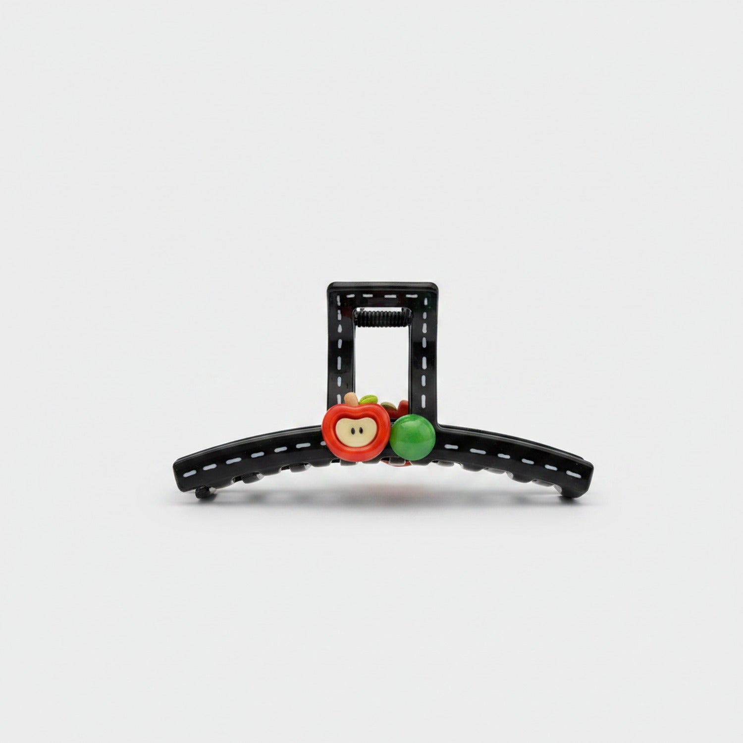 Black Claw Clip With Fruit Charms