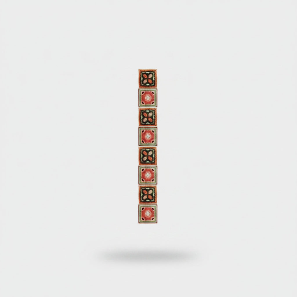 Decorative Tile Block Stacking Stationery Set