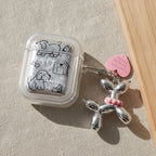 Balloon Pup Earbud Case Charm - Single Pup (for AirPods 4)