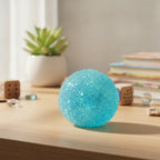Sparkling Texture Squishy Ball - Blue