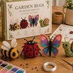 Sparkly Beaded Bird Craft Set - Garden Bugs