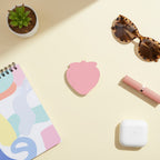 Pink Heart-Shaped Sticky Notes Pad Set