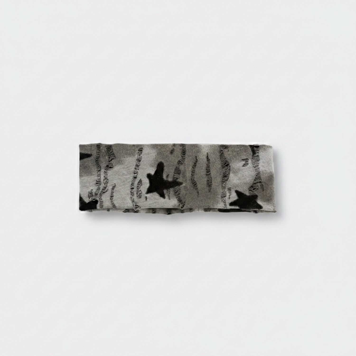 Black Star Grey Knit Hairband