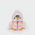 Adorable Pink Penguin Plush Toy With Zipper Jacket