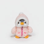 Adorable Pink Penguin Plush Toy With Zipper Jacket