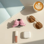 Pink Bow Hair Claw Clip