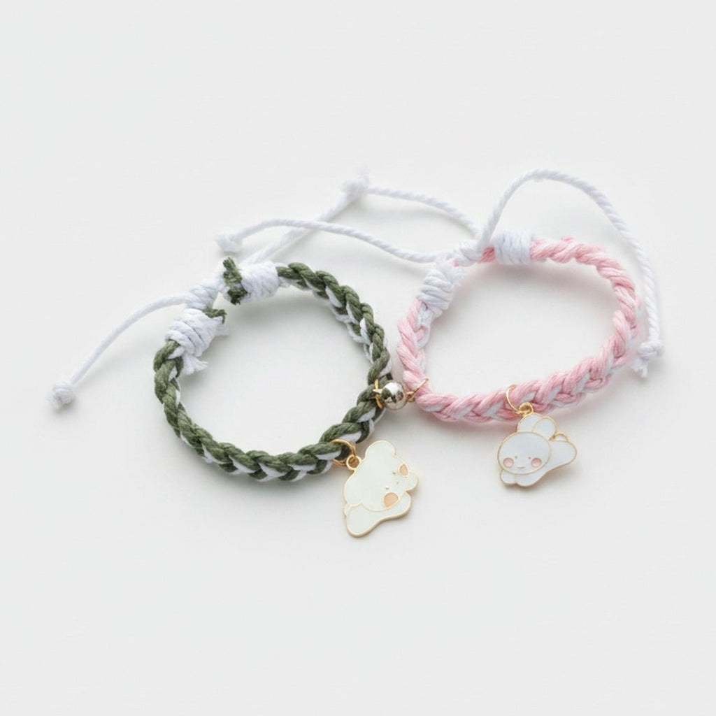 Braided Rope Charm Bracelets With Adjustable Drawstring – jewelry (view 1)