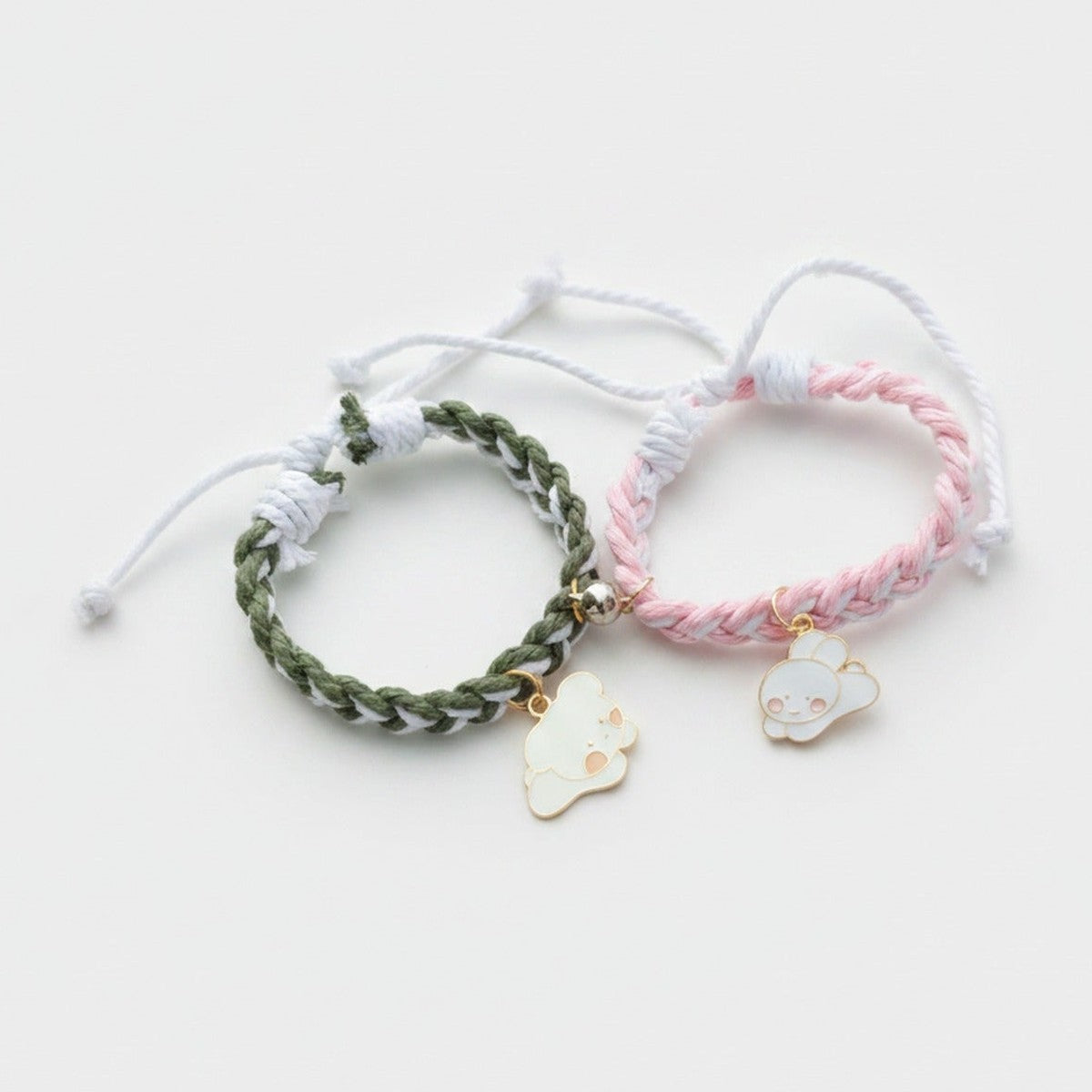 Braided Rope Charm Bracelets With Adjustable Drawstring – jewelry (view 1)