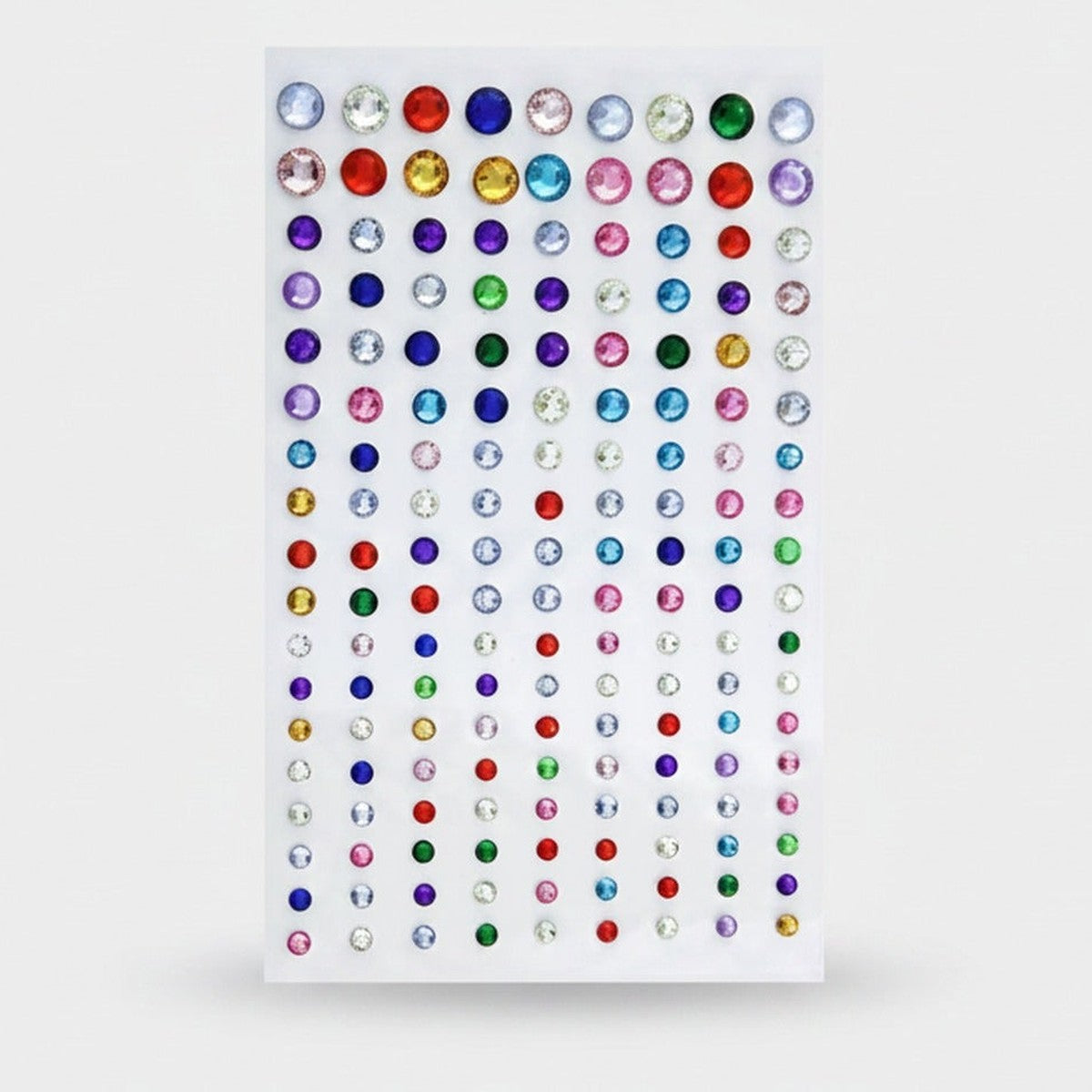 Rhinestone Sticker Sheet Colorful Gem Decals – stationery (view 1)