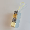 Leopard Print Nail Polish Keychain - Brown Leopard