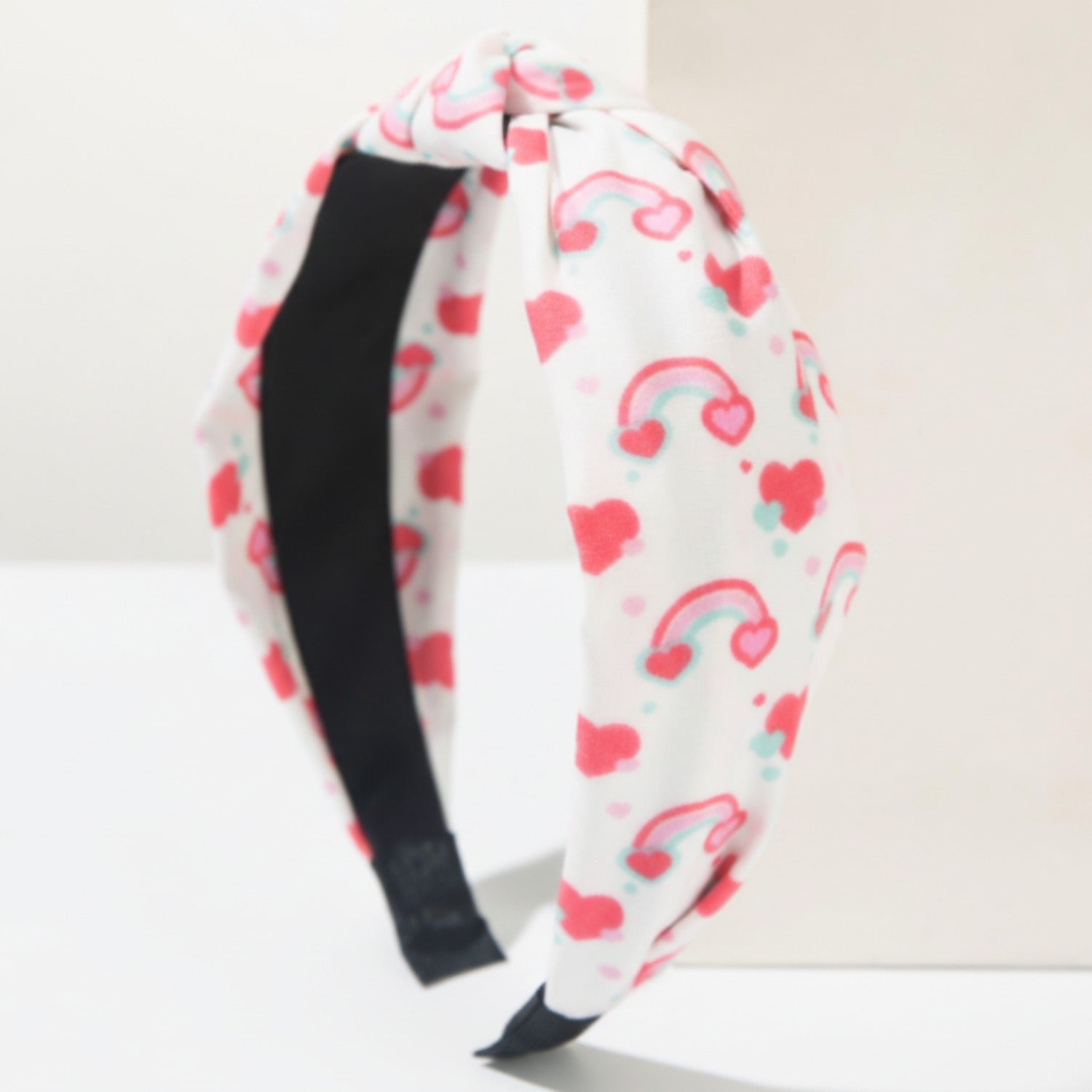 Rainbow Cloud Padded Headband Pink