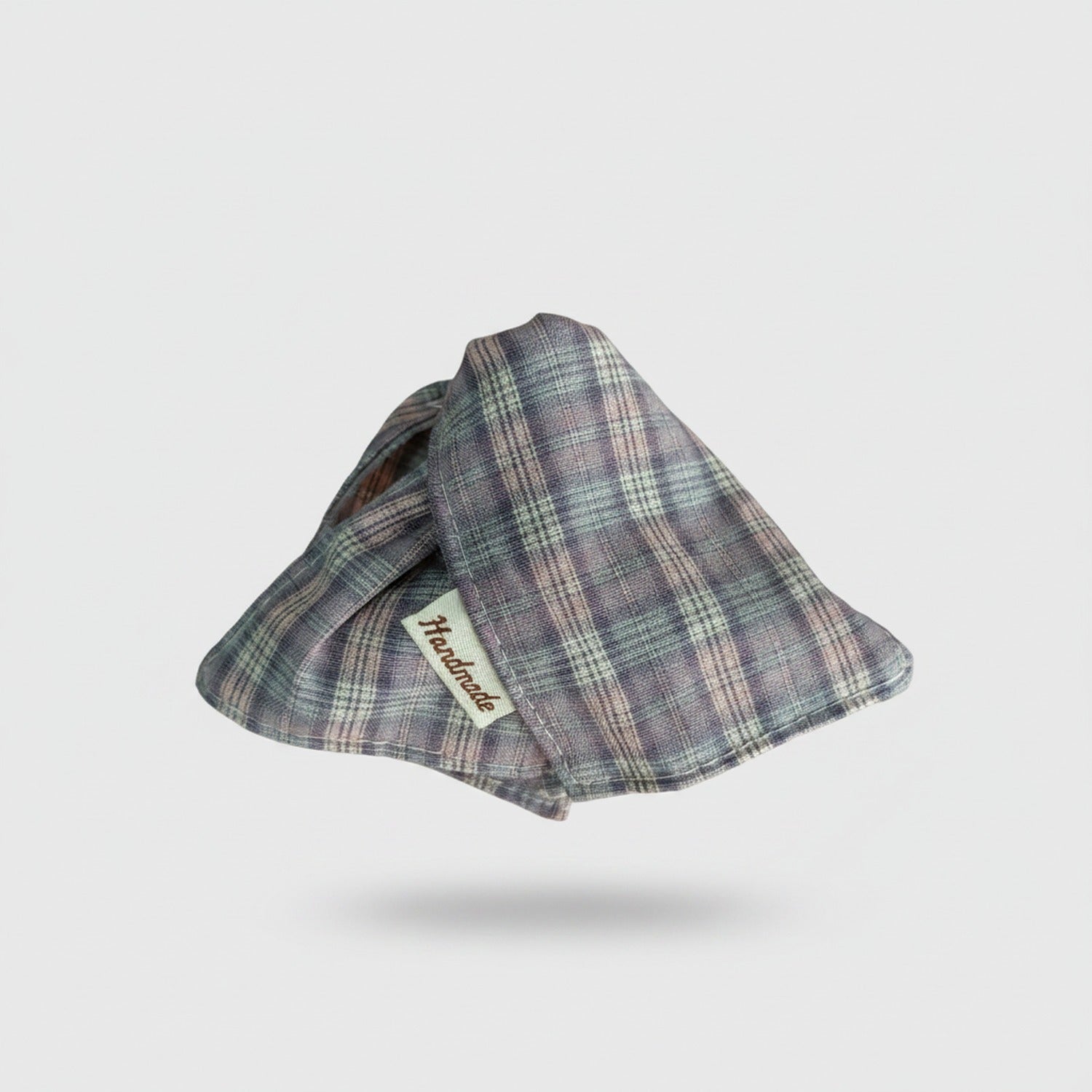 Plaid Hair Claw Clip Gray