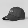 Black Baseball Cap With Hello Weekend Embroidery – apparel accessories (view 1)