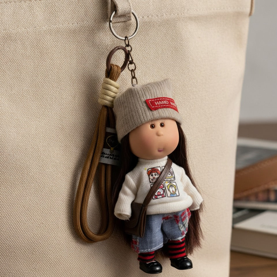 Mini Doll Keychain With Strap - Type 1