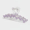 Purple Heart Beaded Hair Claw Clip – hair accessories (view 1)