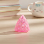 Glitter Triangle Cheese Squishy - Pink