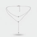 Layered Silver Ball Chain Necklace