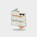 Book Pin Diamond Enamel Badge - Cool People Read