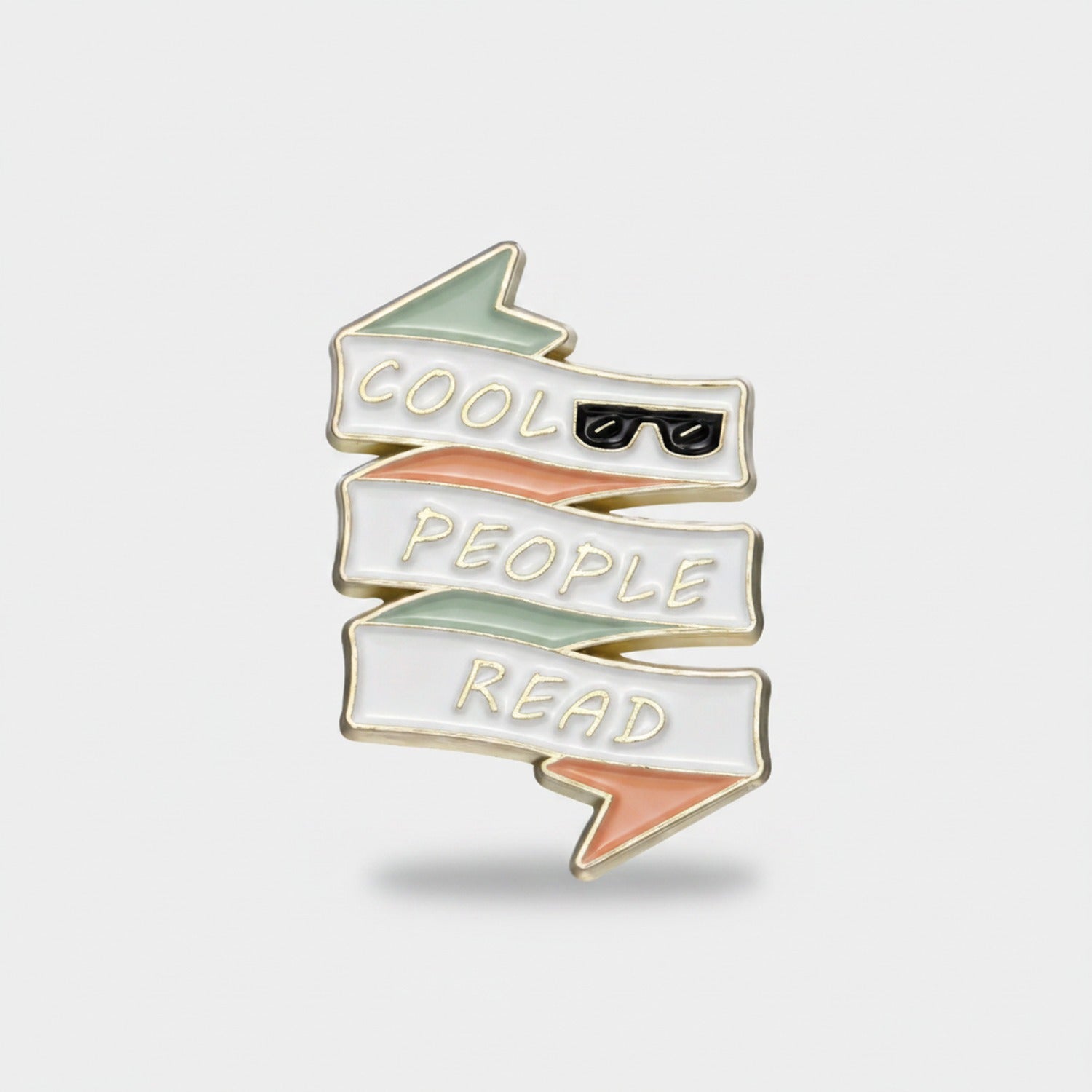 Book Pin Diamond Enamel Badge