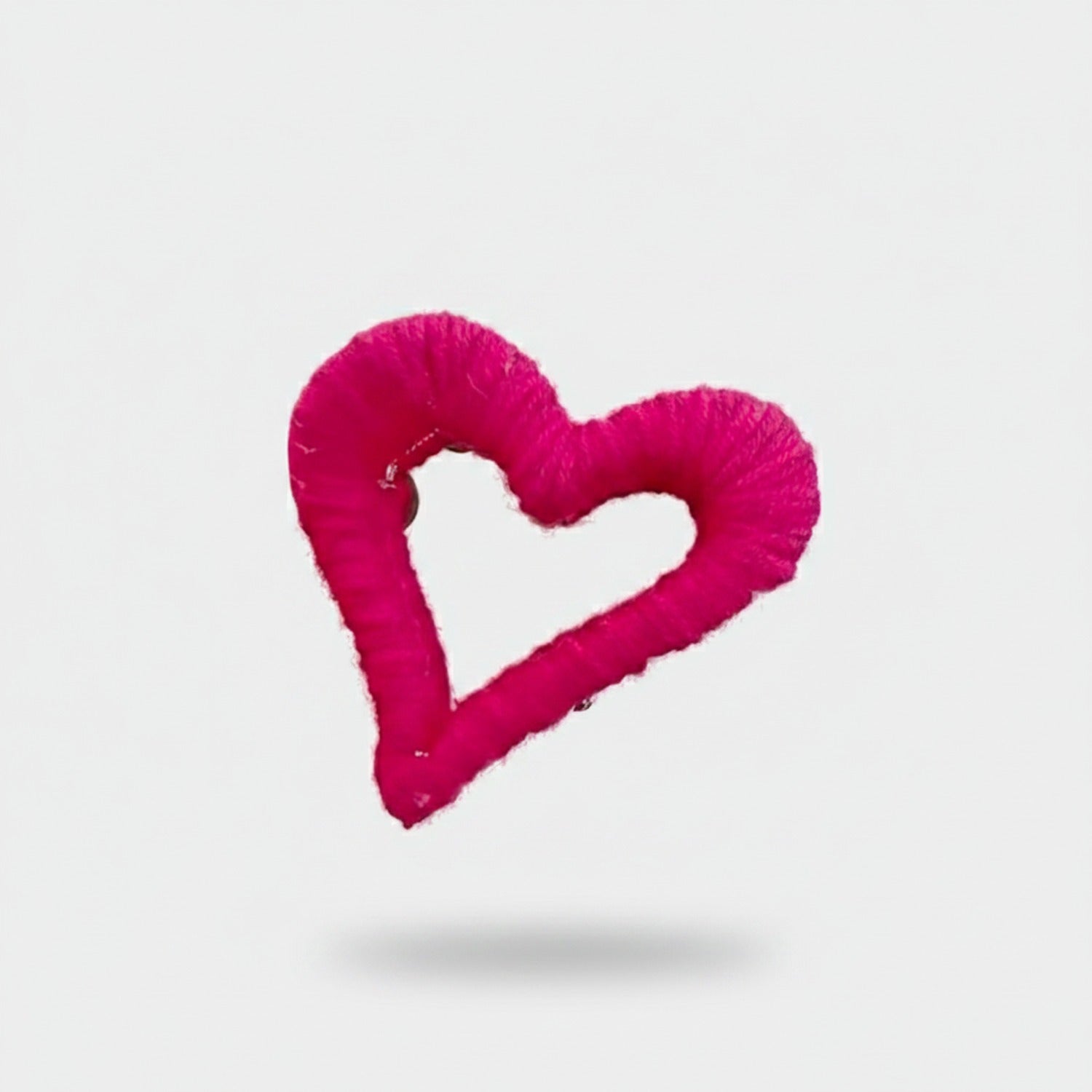 Blue Ombre Textured Heart Hair Claw