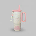 Pastel Pink Star Charm Tumbler With Handle