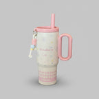 Pastel Pink Star Charm Tumbler With Handle