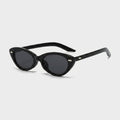 Black Cat Eye Sunglasses With Pearl Studs – eyewear (view 1)