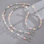 Beaded Phone Charm Strap - Wave Block