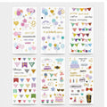 Decorative Sticker Sheets Birthday Party Banner Set
