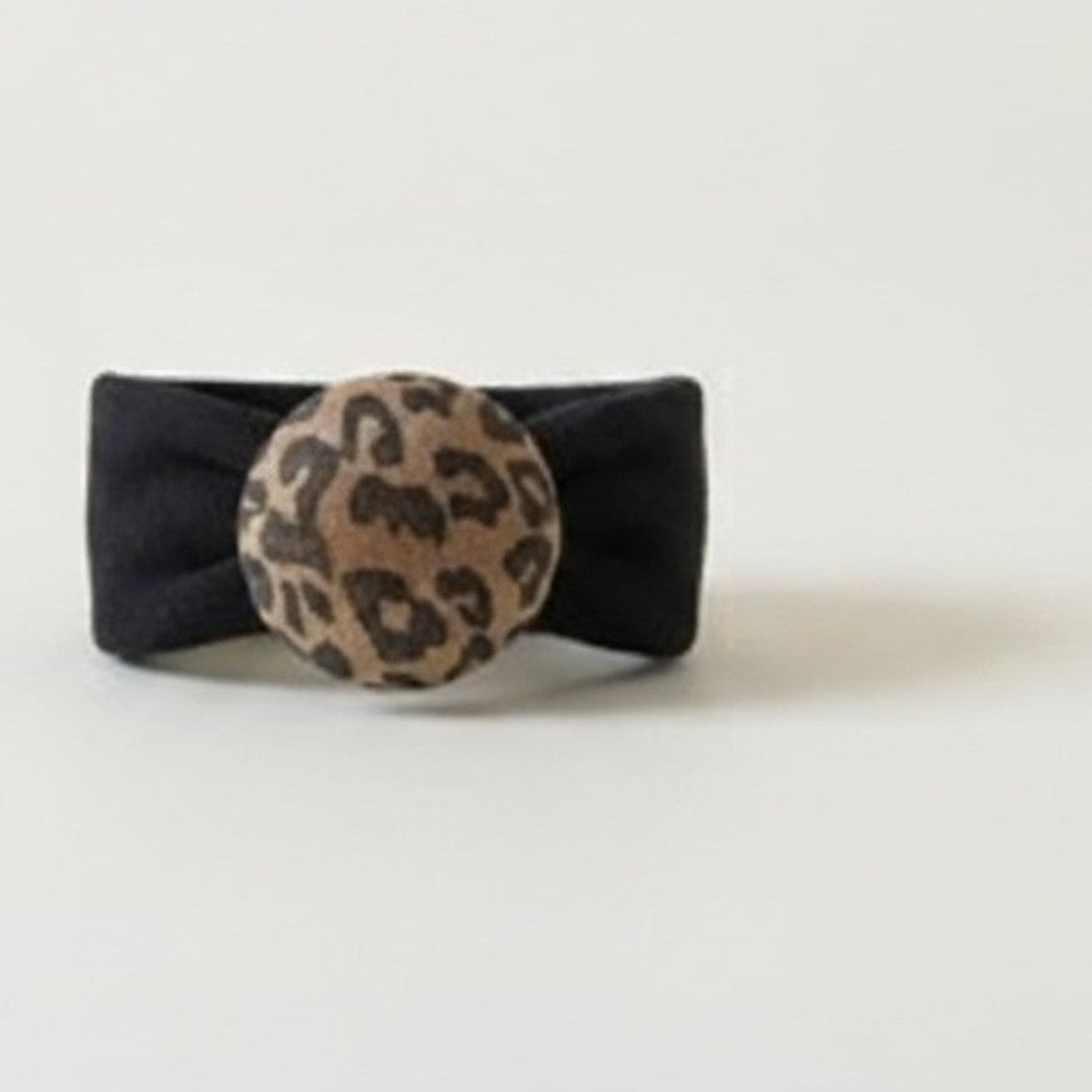 Fabric Button Hair Tie – hair accessories (view 1)