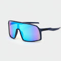 Cyan Mirror Shield Sunglasses
