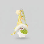 Mushroom Bunny Plush Keychain Charm - Green – tech (view 2)