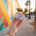 Holographic Pastel Flower Hair Claw Clip