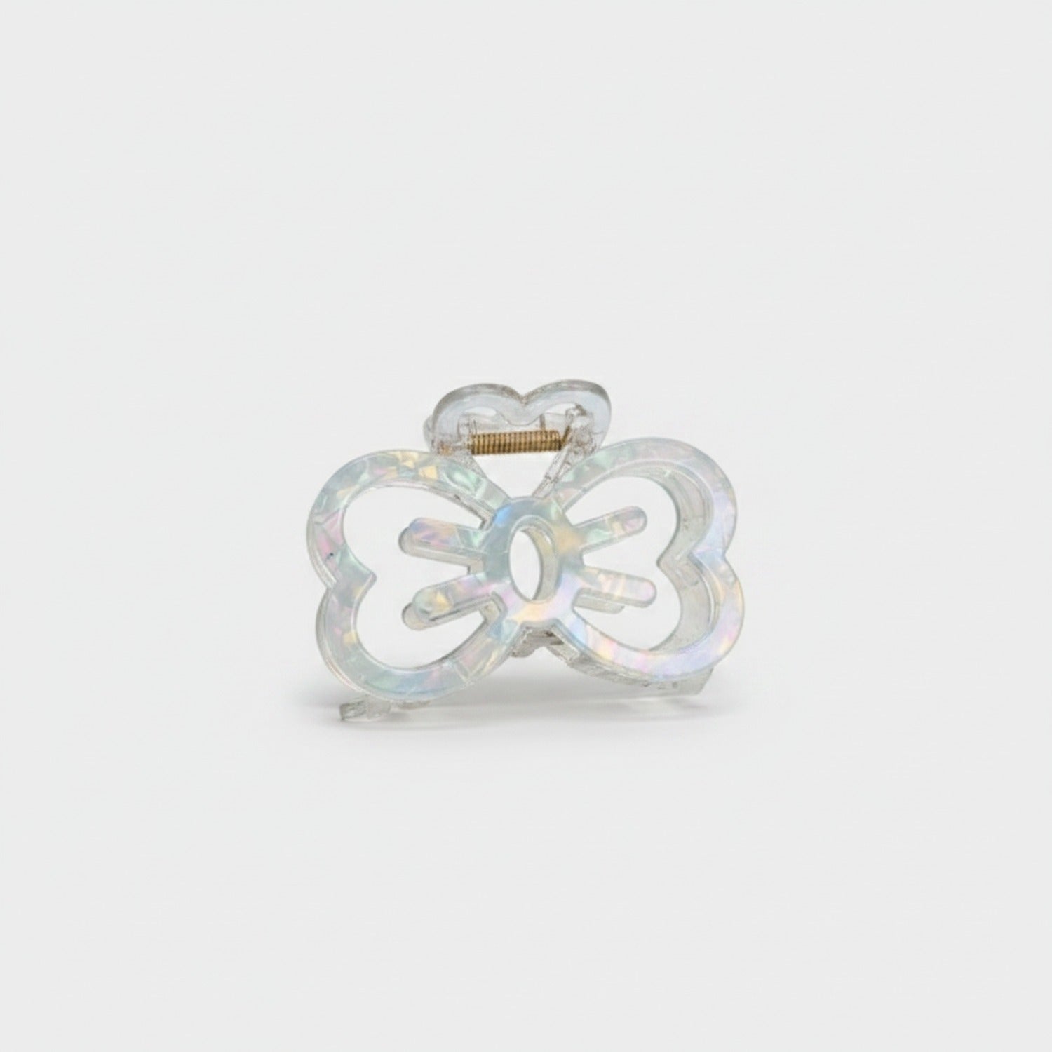 Pink Butterfly Acrylic Hair Claw Clip