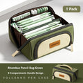 Diamond-shaped volcano pencil case/stationery bag - Armygreen