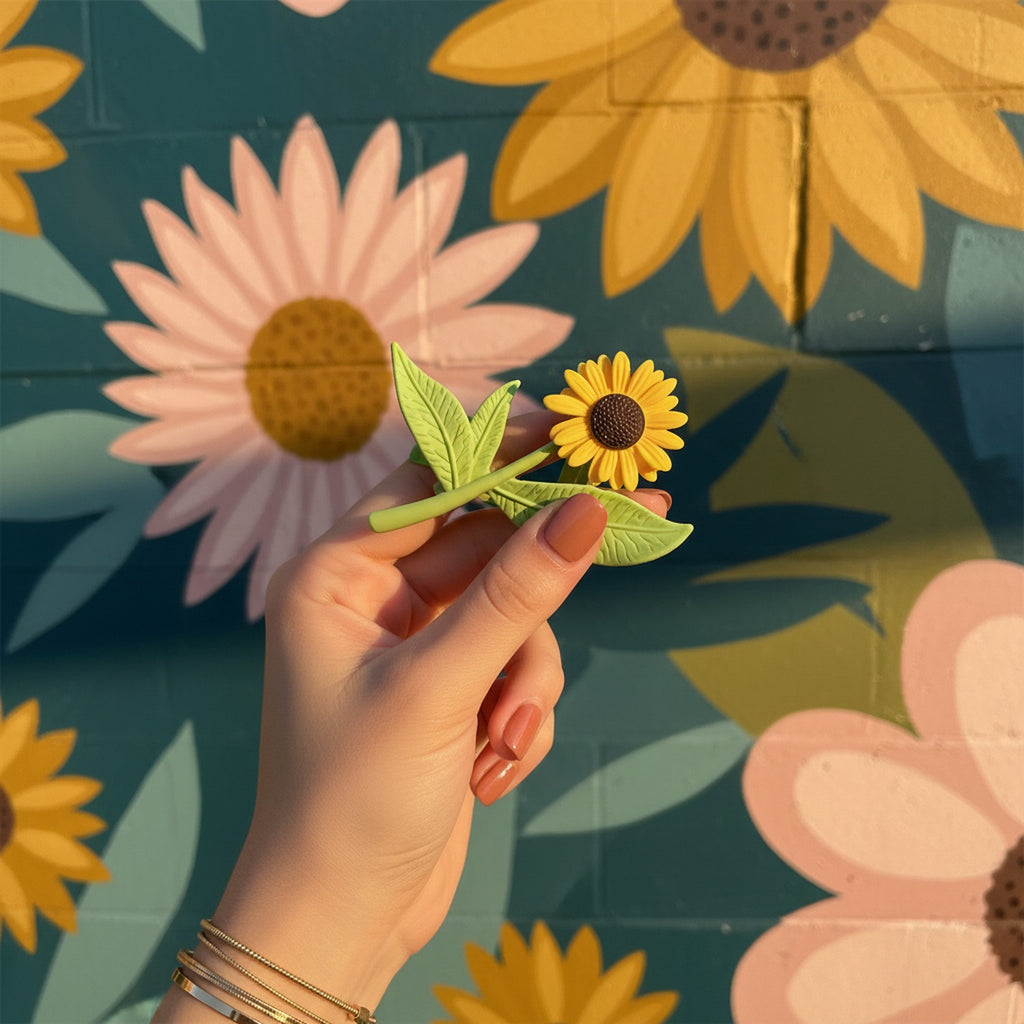 Sunflower Yellow Hair Claw Clip