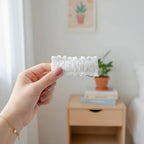 White Lace Ruffle Crew Socks