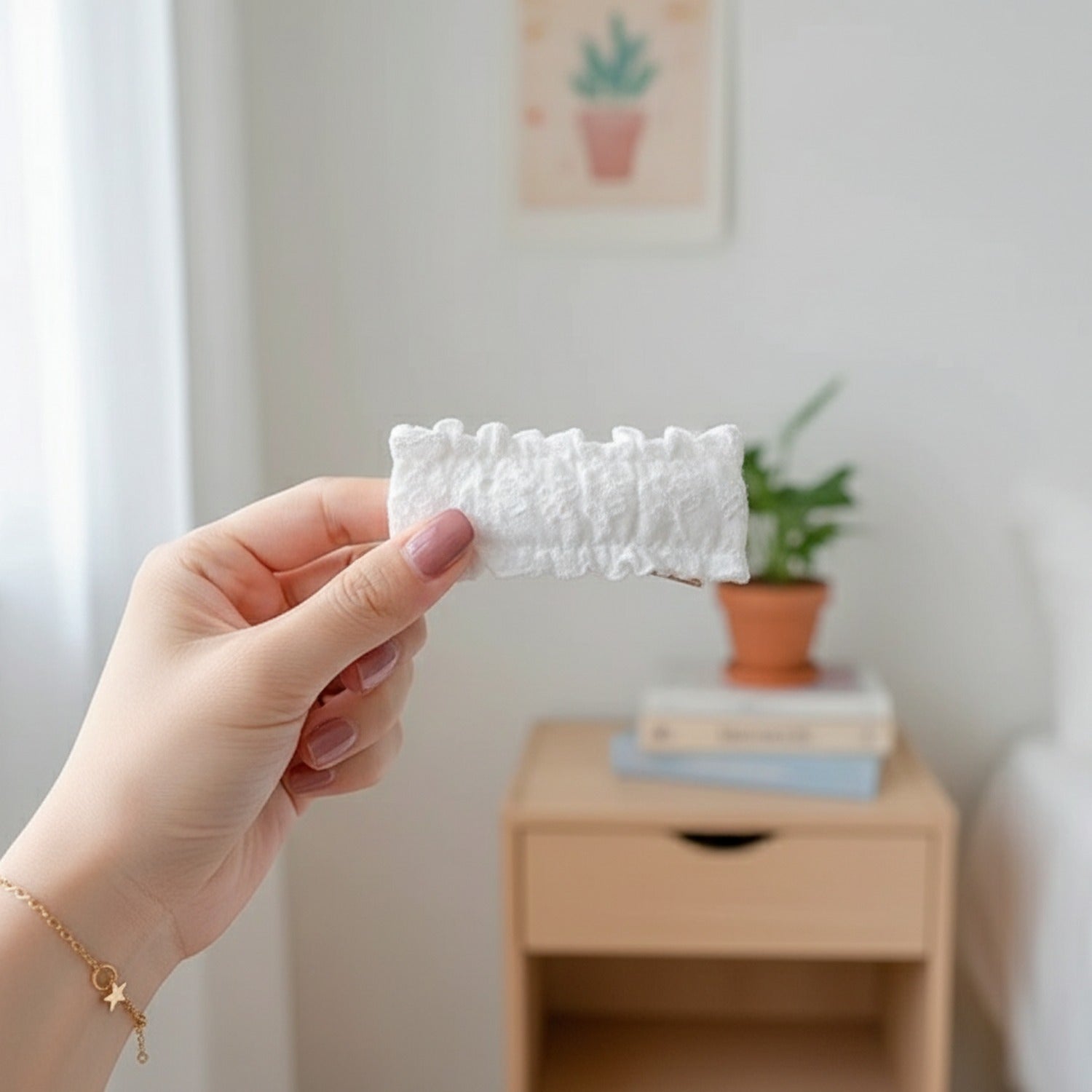 White Lace Ruffle Crew Socks