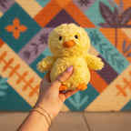 Soft Yellow Plush Chick With Orange Feet