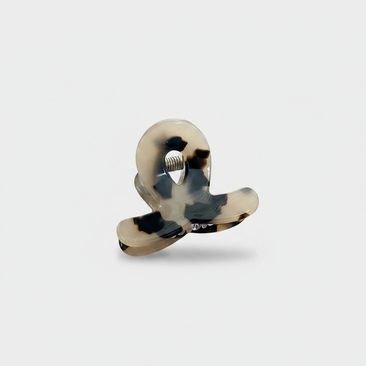 Translucent Jade Green Flower Hair Claw Clip